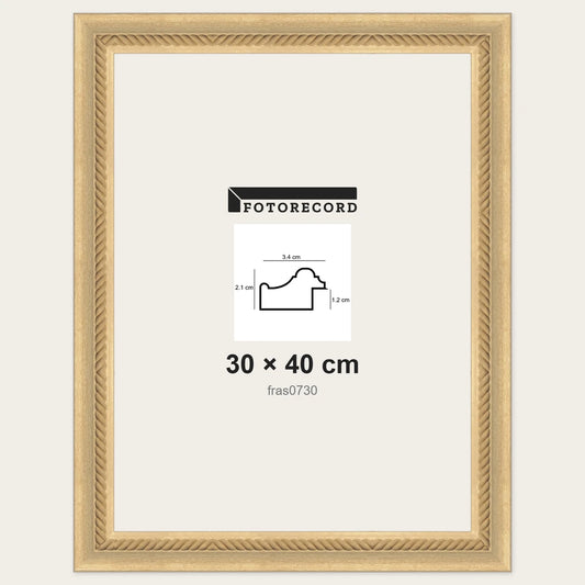 Cornici grezze fai-da-te 30x40 cm — Profilo pastellato 34x21 mm