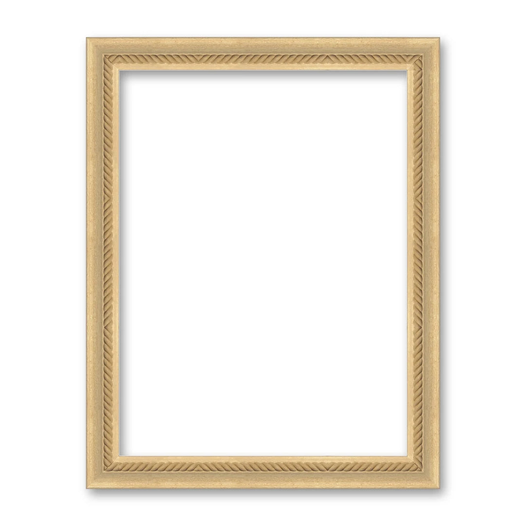 La cornice grezza 30×40 cm su fondo bianco