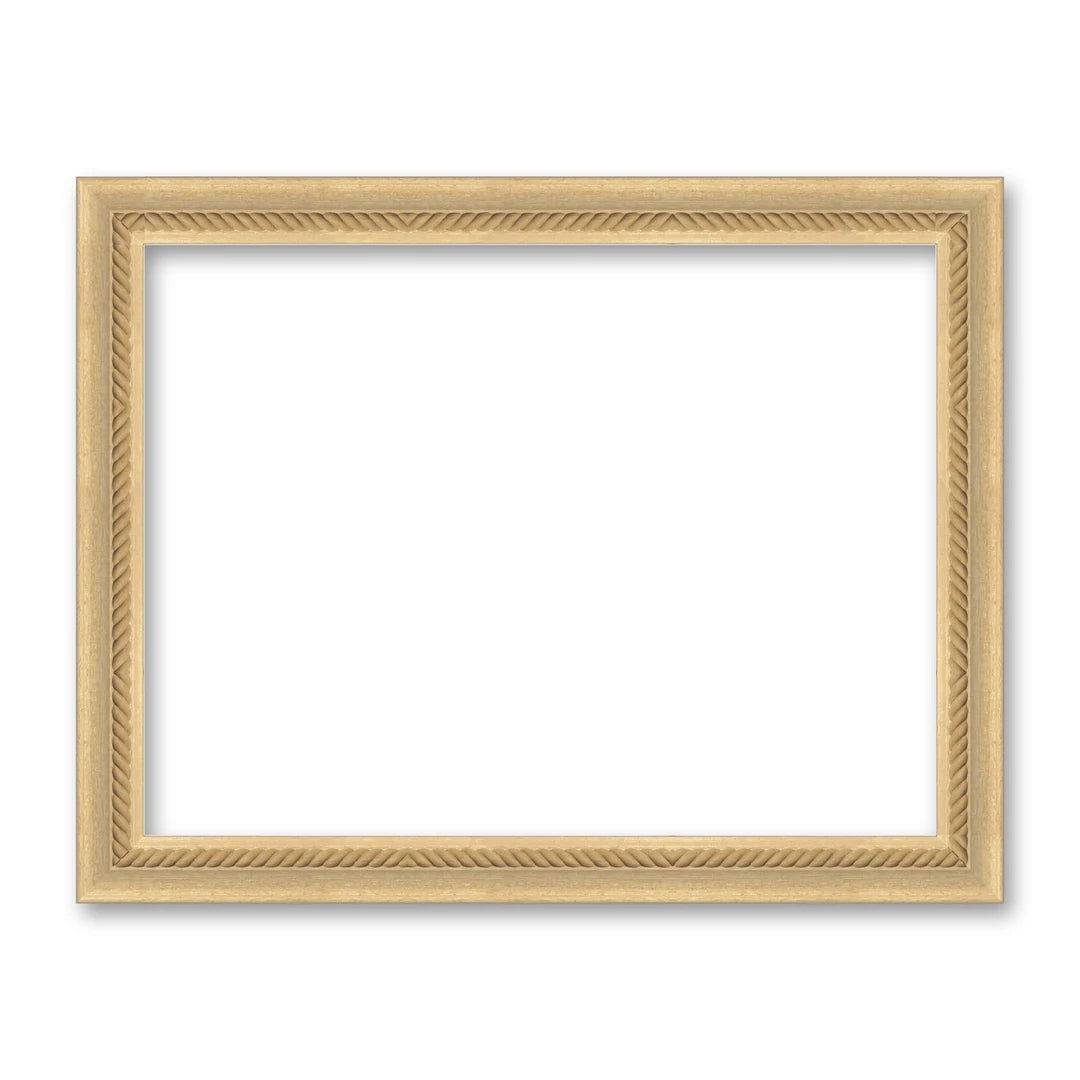 La cornice grezza 30×40 cm di traverso su fondo bianco