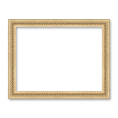 La cornice grezza 30×40 cm di traverso su fondo bianco