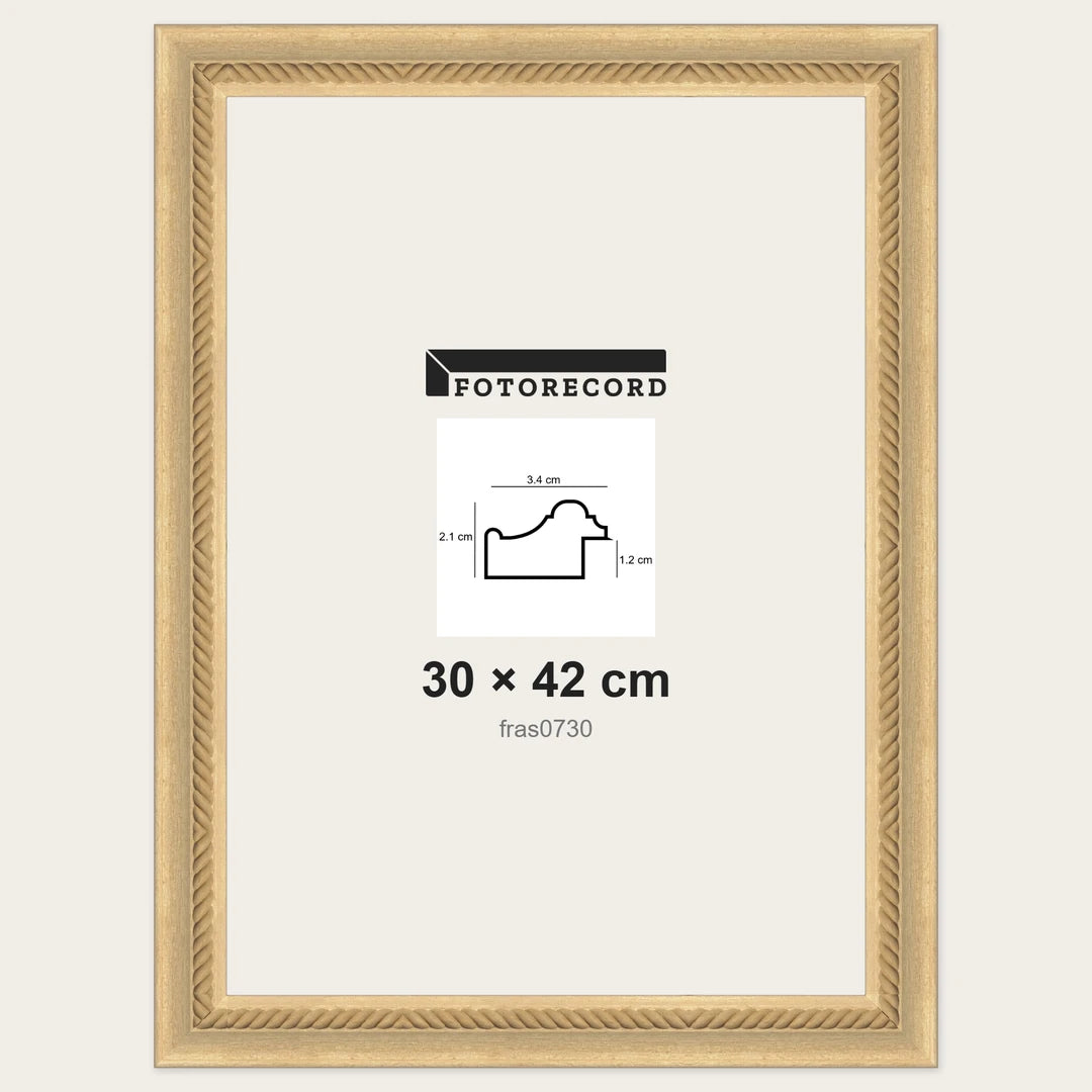 Cornici grezze fai-da-te 30x42 cm — Profilo pastellato 34x21 mm