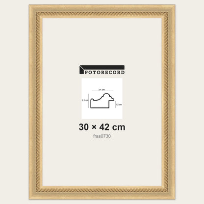 Cornici grezze fai-da-te 30x42 cm — Profilo pastellato 34x21 mm