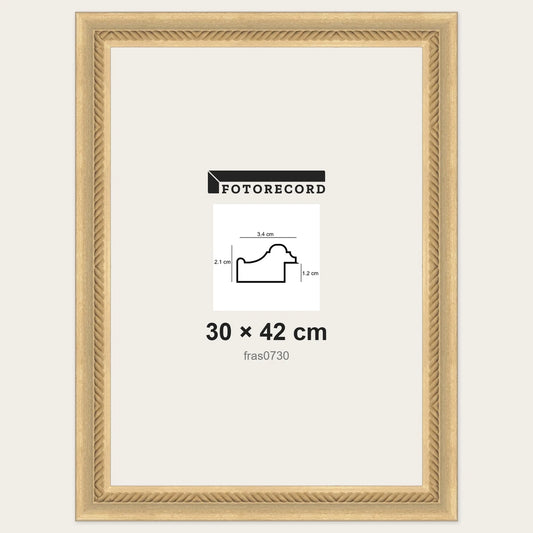 Cornici grezze fai-da-te 30x42 cm — Profilo pastellato 34x21 mm