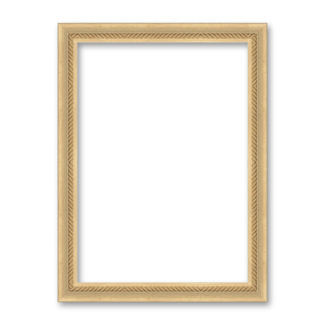 La cornice grezza 30×42 cm su fondo bianco