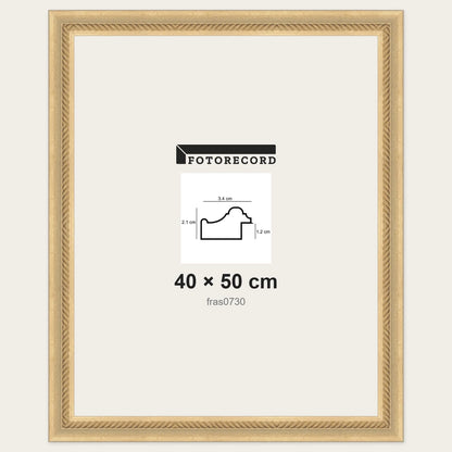 Cornici grezze fai-da-te 40x50 cm — Profilo pastellato 34x21 mm