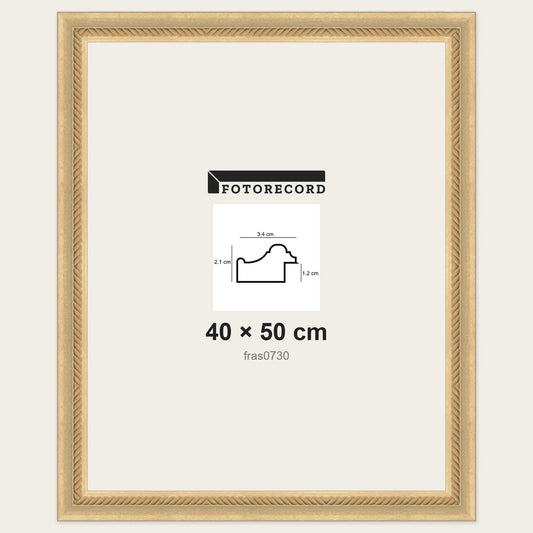 Cornici grezze fai-da-te 40x50 cm — Profilo pastellato 34x21 mm