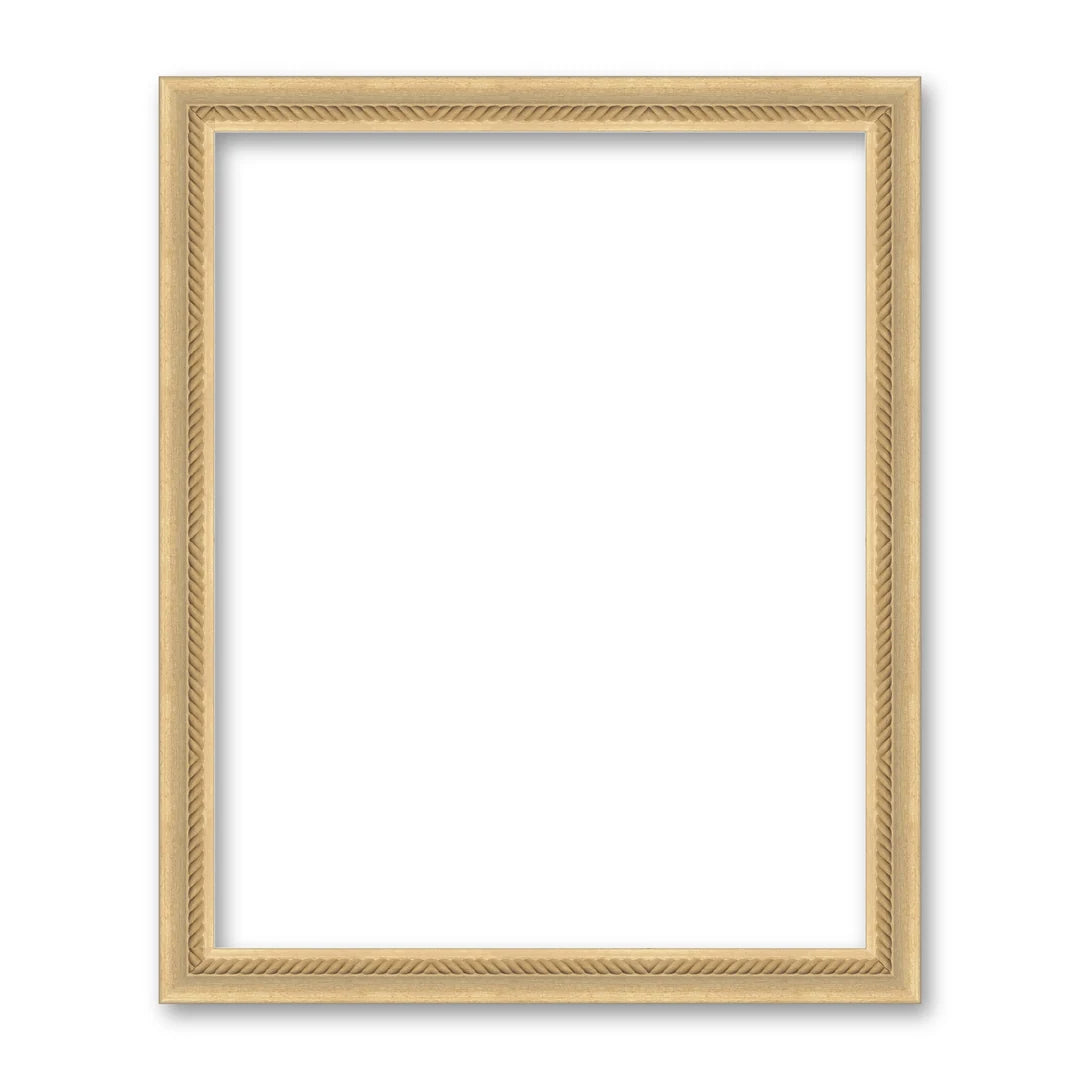 La cornice grezza 40×50 cm su fondo bianco