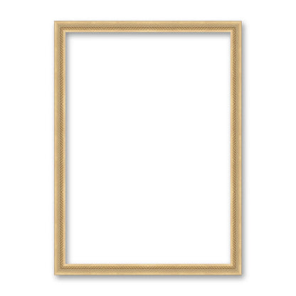 La cornice grezza 50×70 cm su fondo bianco