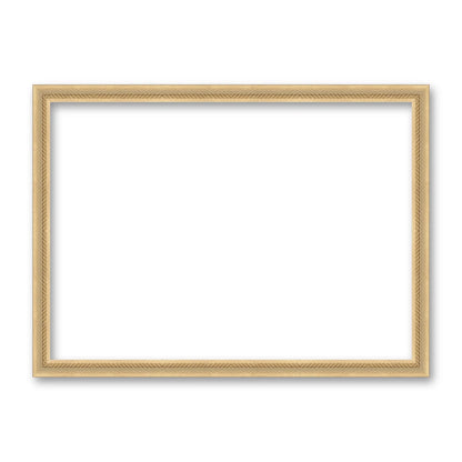 La cornice grezza 50×70 cm di traverso su fondo bianco