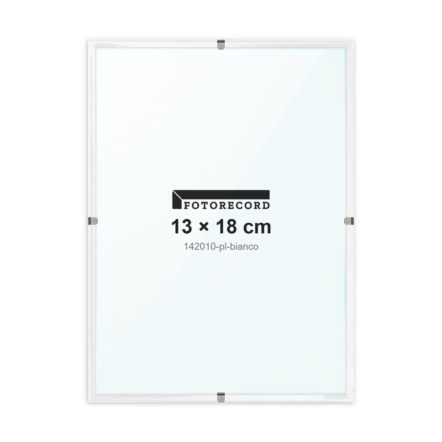 Montatura a giorno 13x18 cm -- Bianco Lucida | 142010-pl-bianco