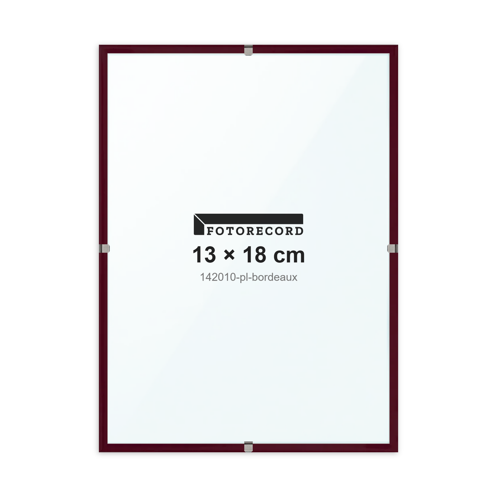 Montatura a giorno 13x18 cm -- Bordeaux Lucida | 142010-pl-bordeaux