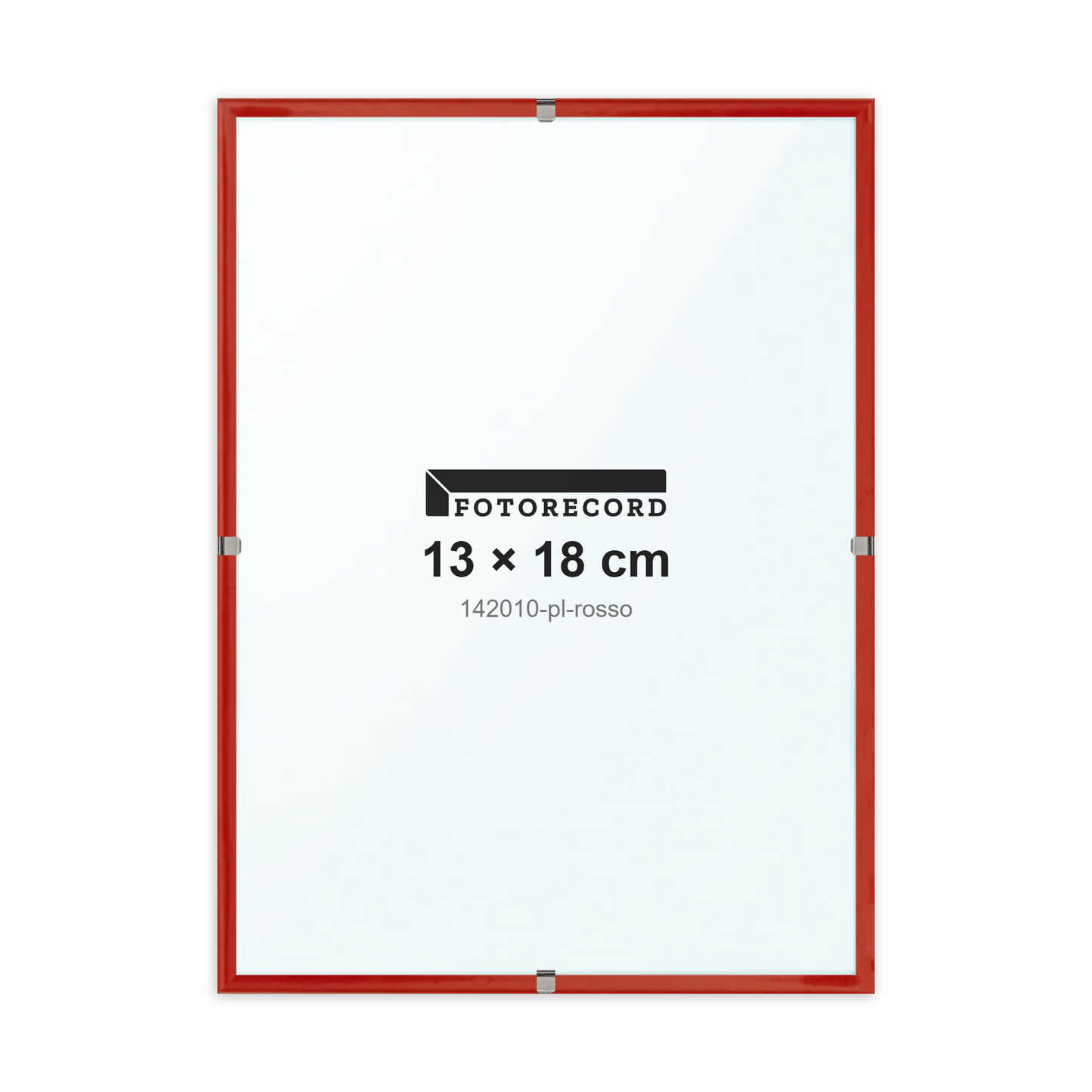 Montatura a giorno 13x18 cm -- Rosso Lucida | 142010-pl-rosso