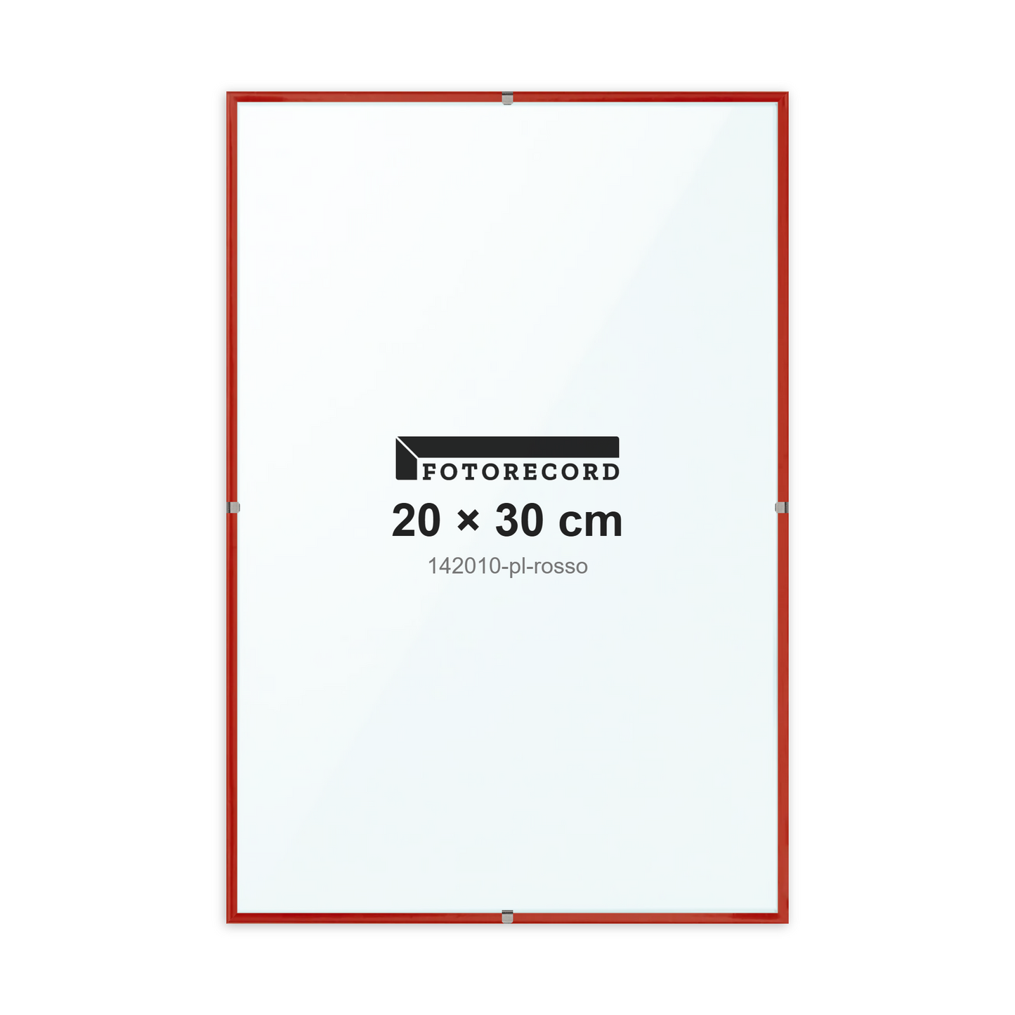 Montatura a giorno 20x30 cm -- Rosso Lucida | 142010-pl-rosso