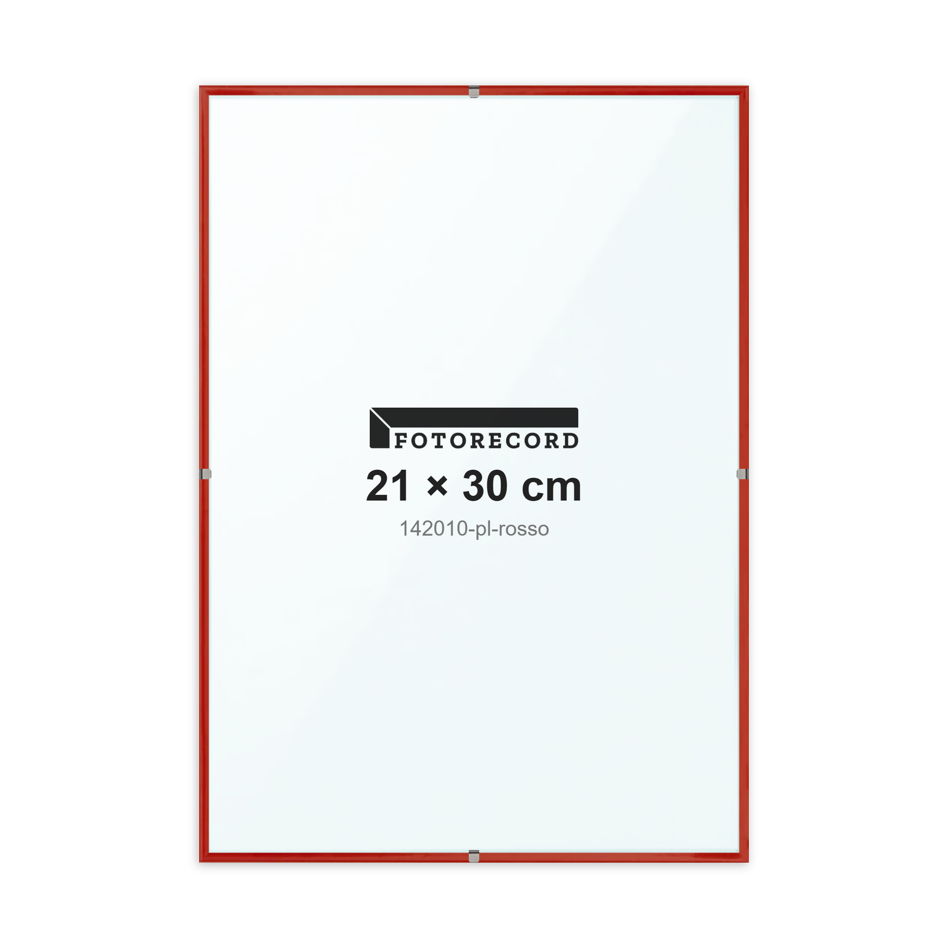 Montatura a giorno 21x30 cm -- Rosso Lucida | 142010-pl-rosso