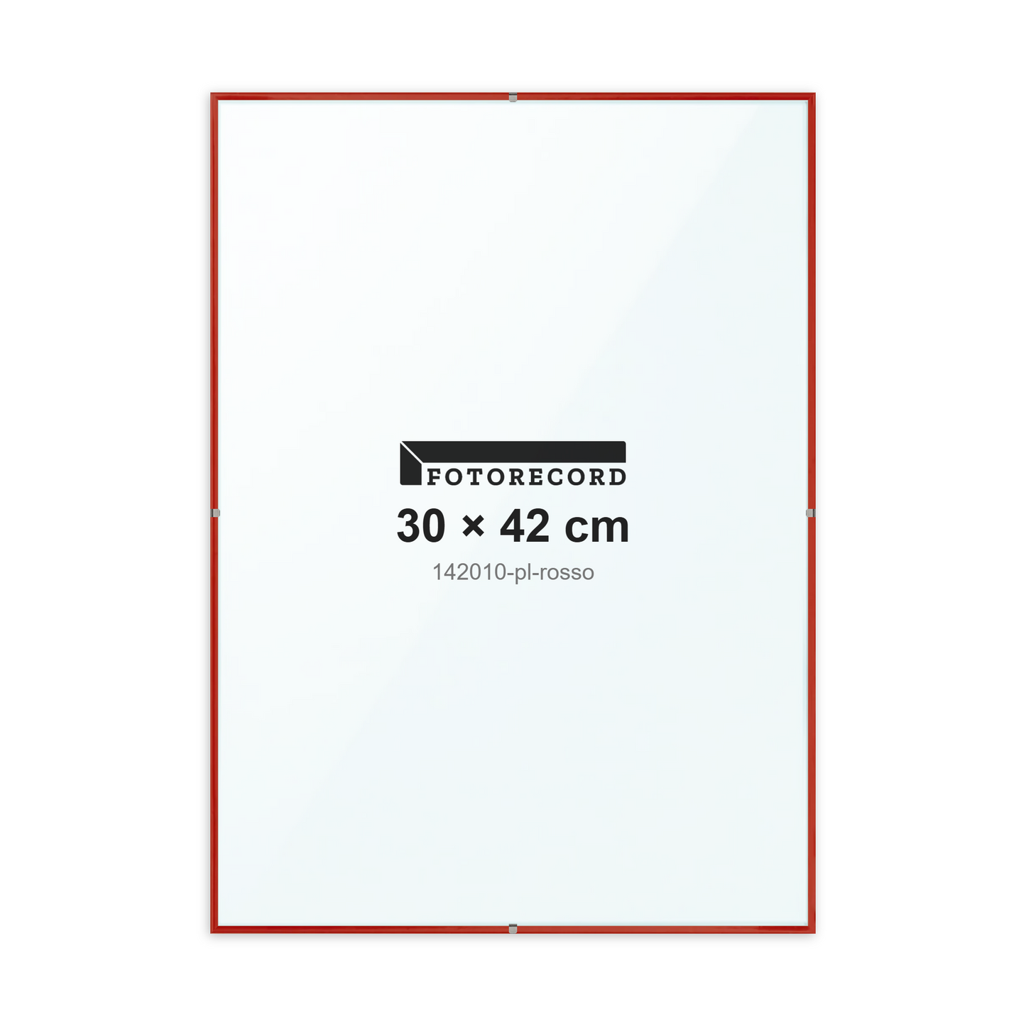 Montatura a giorno 30x42 cm -- Rosso Lucida | 142010-pl-rosso