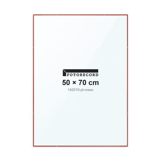Montatura a giorno 50x70 cm -- Rosso Lucida | 142010-pl-rosso