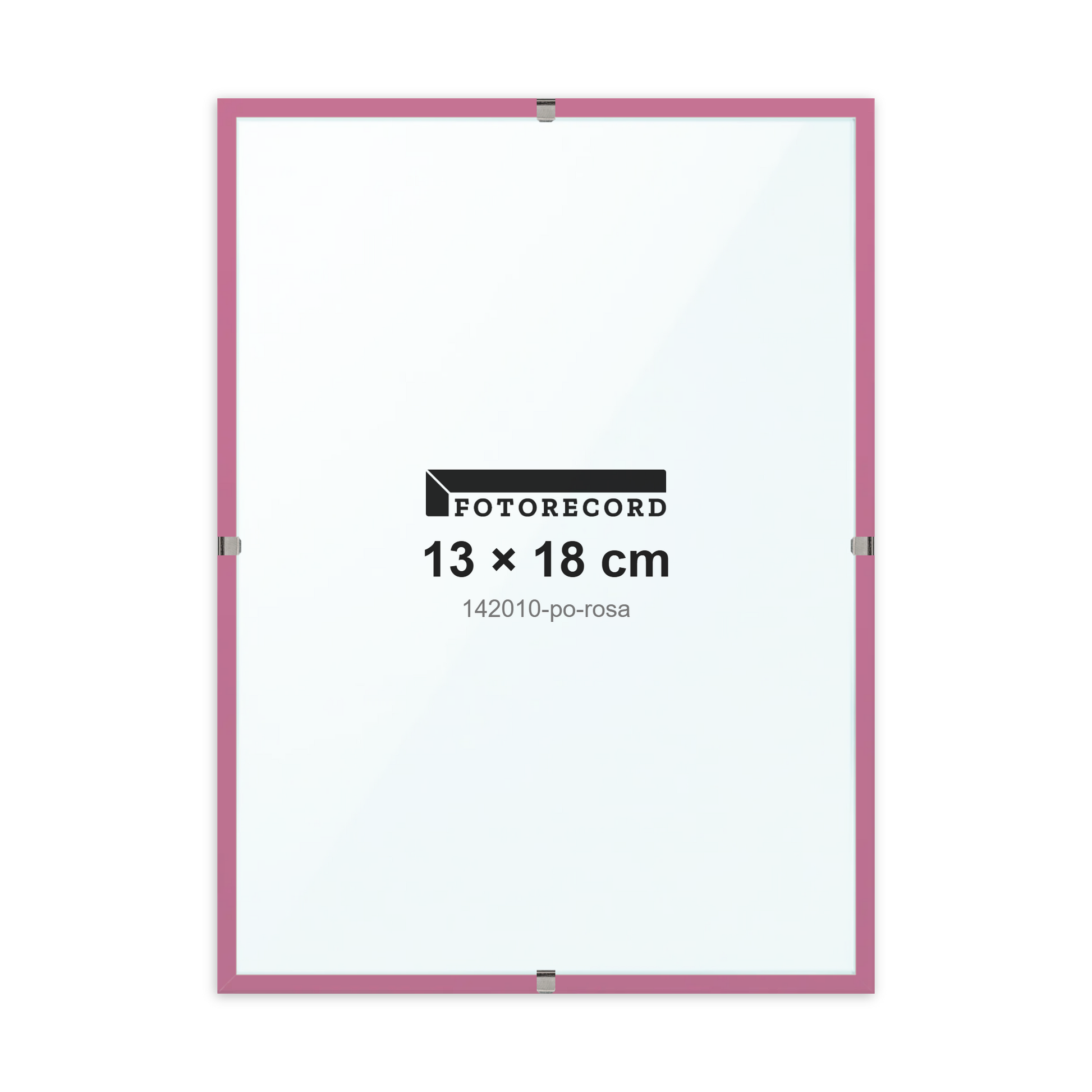 Montatura a giorno 13x18 cm -- Rosa Opaca | 142010-po-rosa