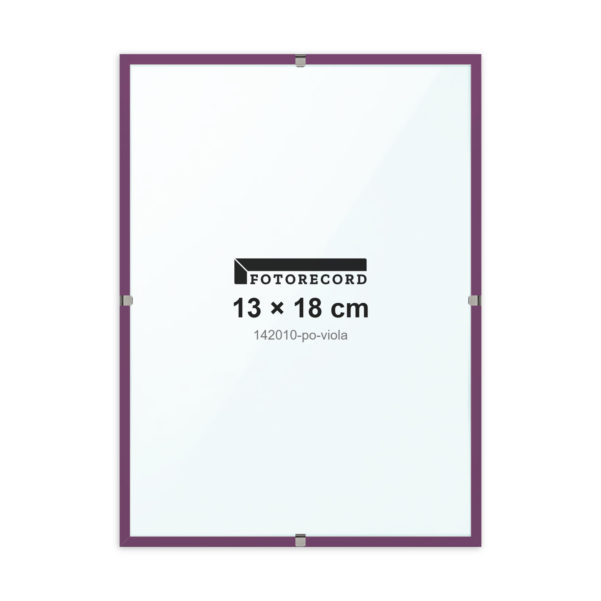 Montatura a giorno 13x18 cm -- Viola Opaca | 142010-po-viola