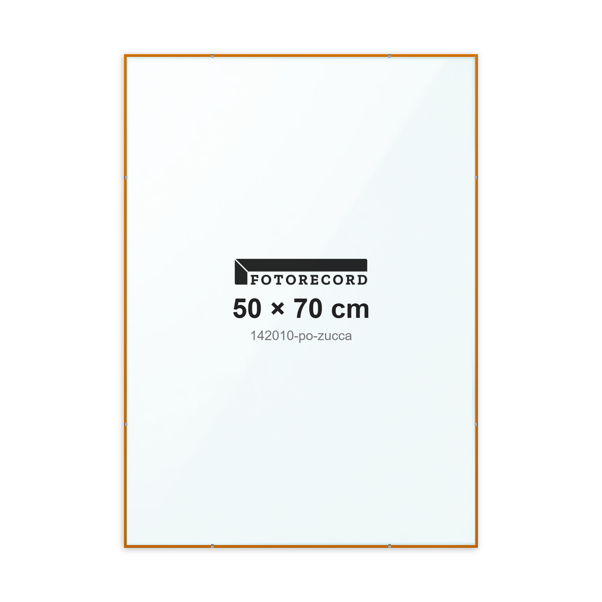 Montatura a giorno 50x70 cm -- Arancione Opaca | 142010-po-zucca
