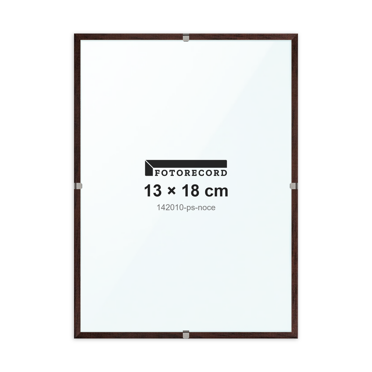 Montatura a giorno 13x18 cm -- Marrone Satinata | 142010-ps-noce