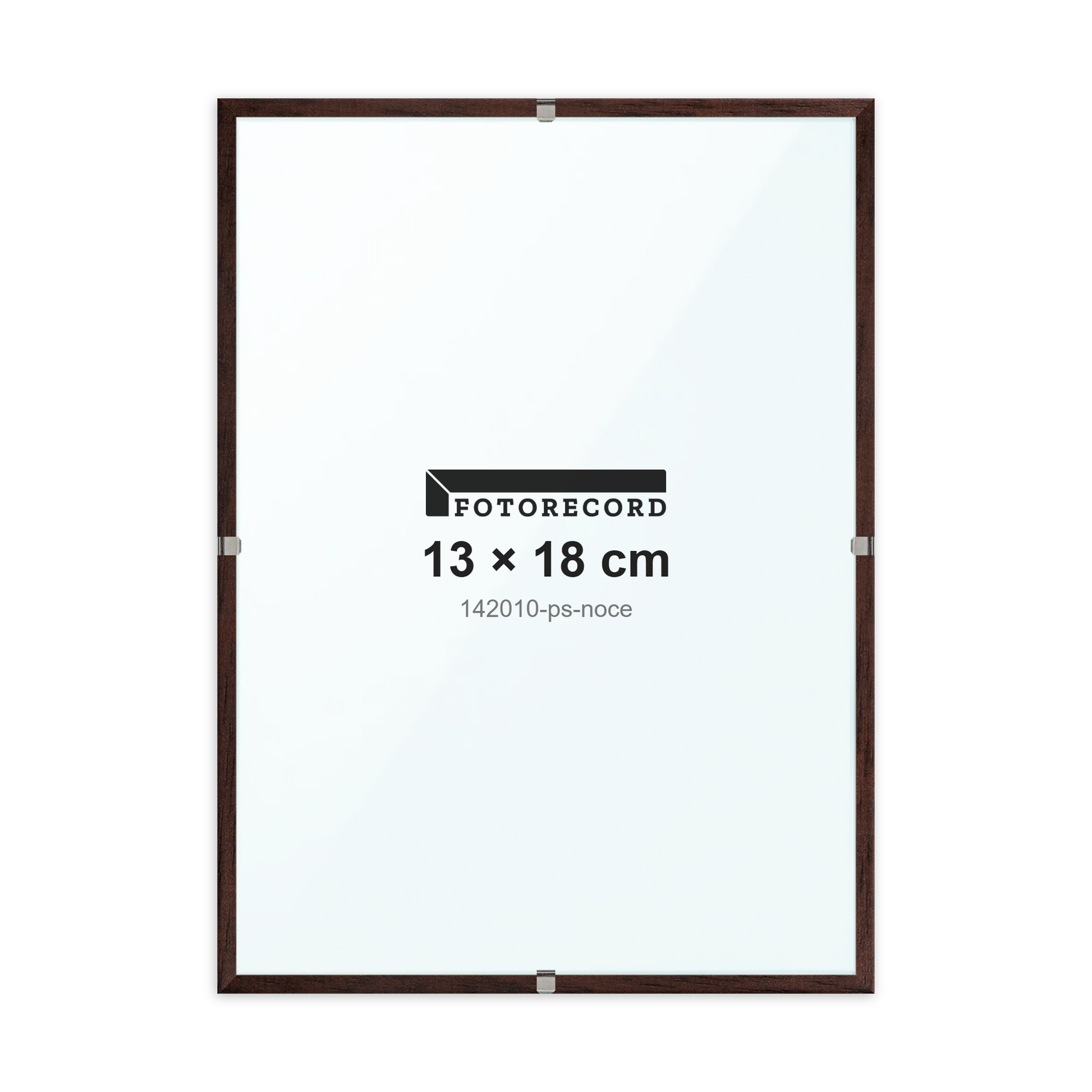 Montatura a giorno 13x18 cm -- Marrone Satinata | 142010-ps-noce