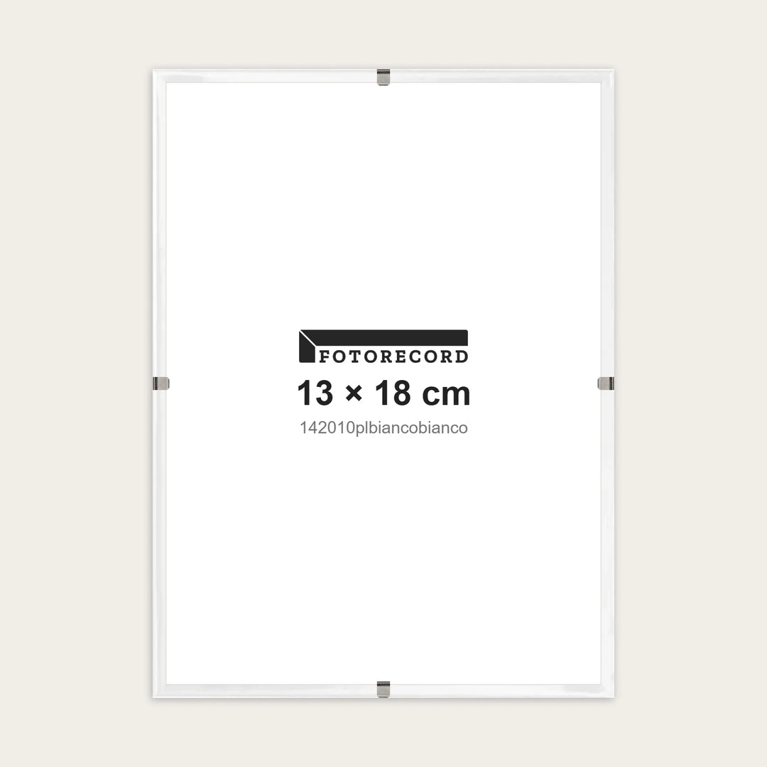 Kit Montatura a Giorno 13x18 cm — Bianco Lucido | 142010plbiancobianco