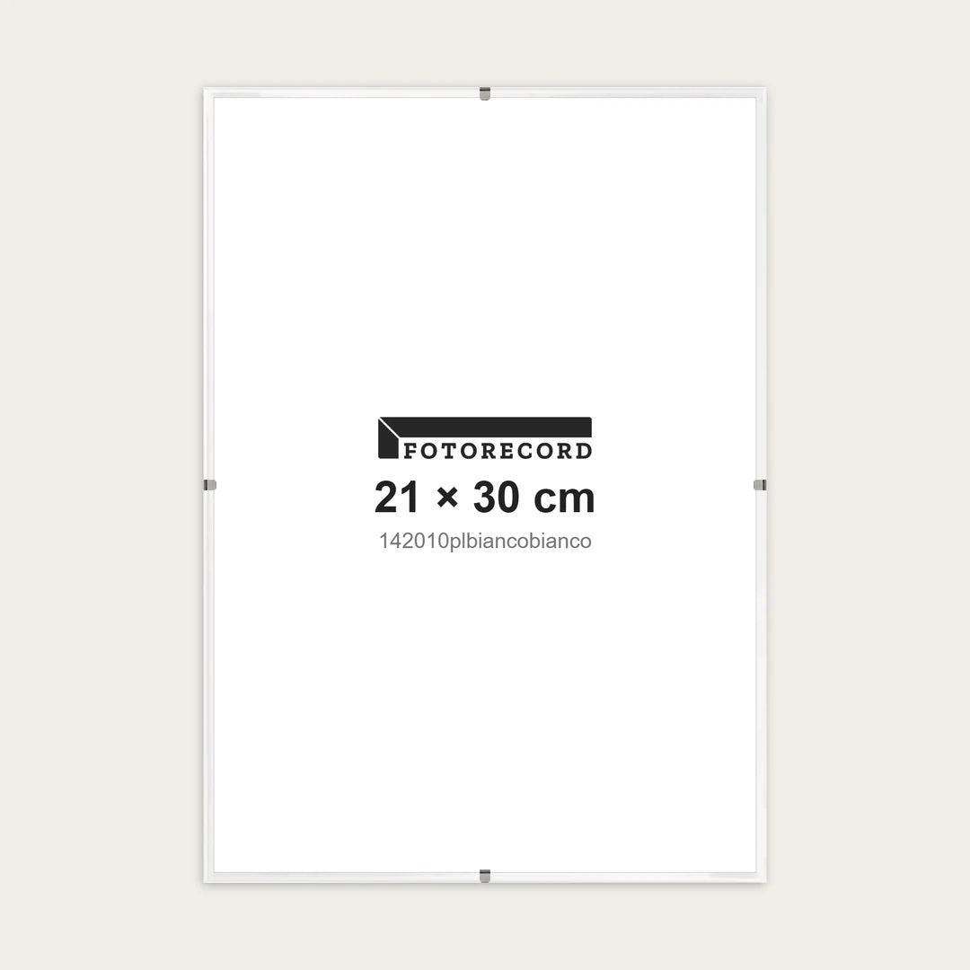 Kit Montatura a Giorno 21x30 cm — Bianco Lucido | 142010plbiancobianco