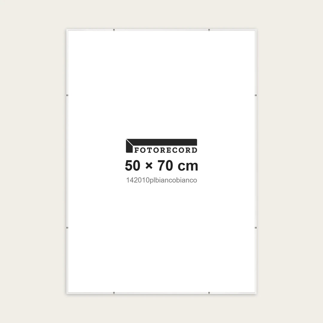 Kit Montatura a Giorno 50x70 cm — Bianco Lucido | 142010plbiancobianco