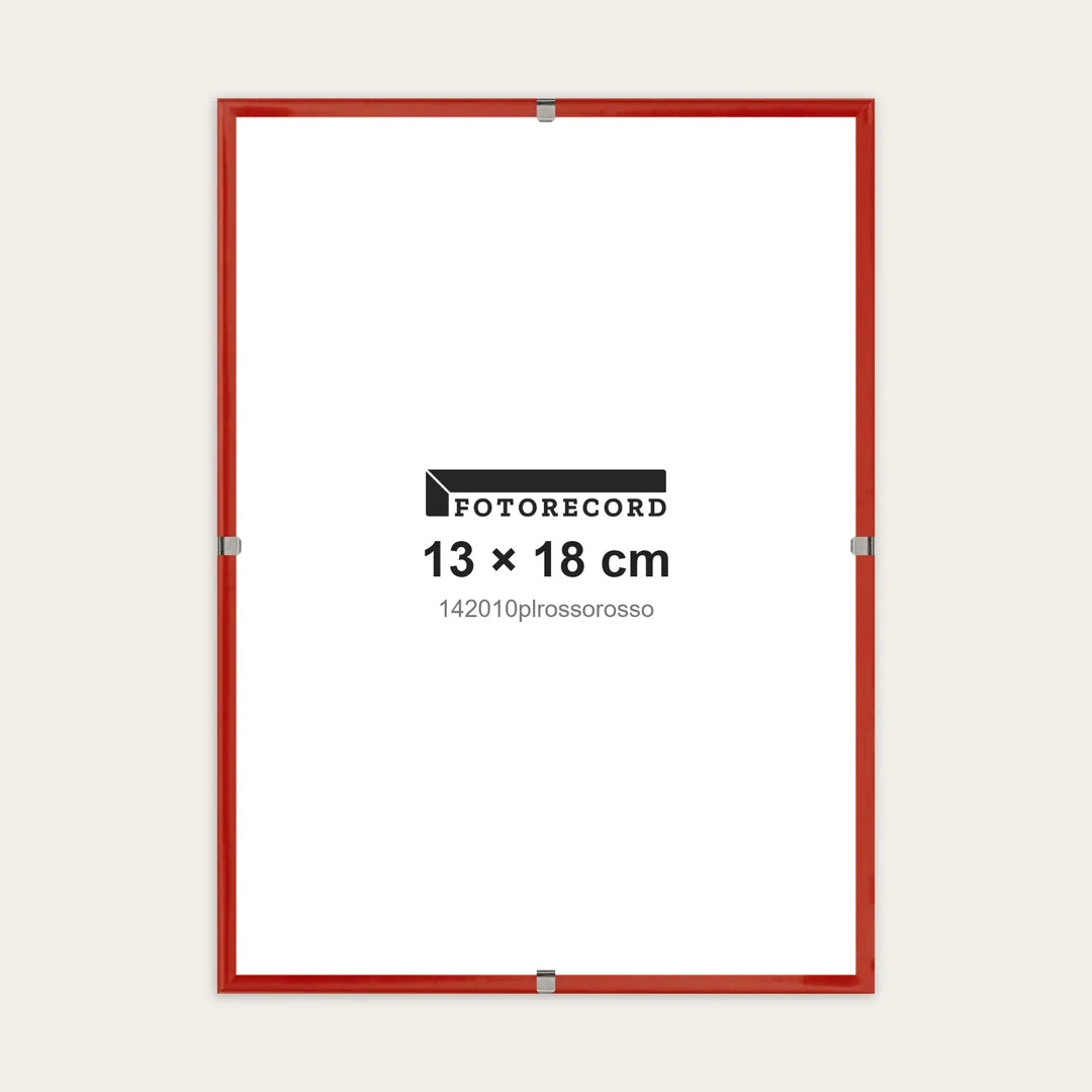 Kit Montatura a Giorno 13x18 cm — Rosso Lucido | 142010plrossorosso