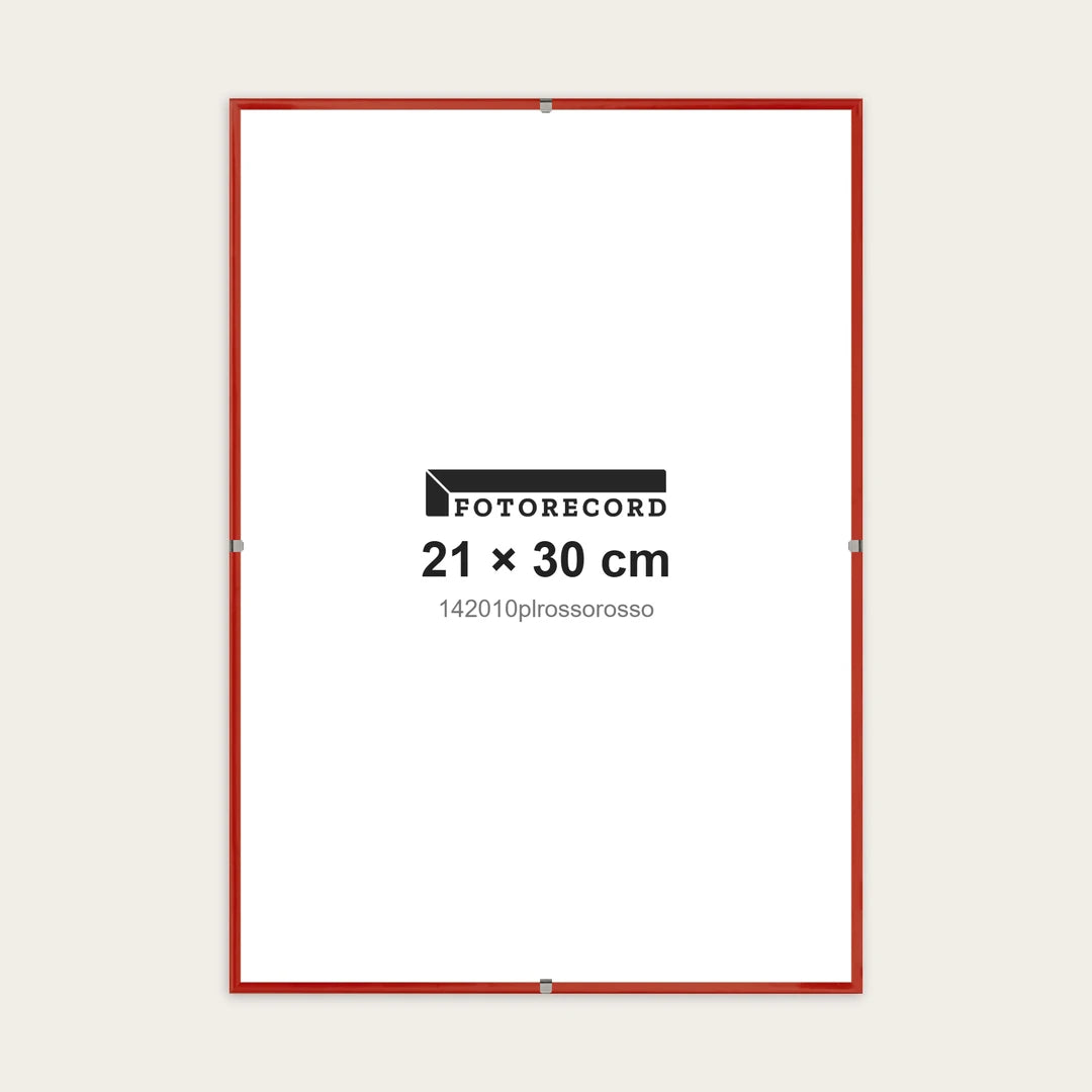 Kit Montatura a Giorno 21x30 cm — Rosso Lucido | 142010plrossorosso