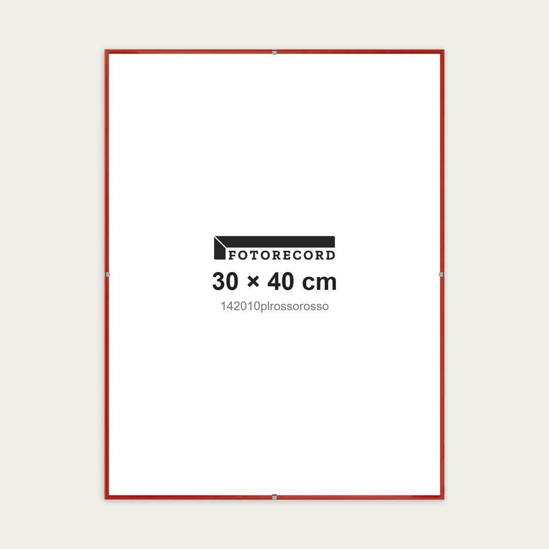 Kit Montatura a Giorno 30x40 cm — Rosso Lucido | 142010plrossorosso