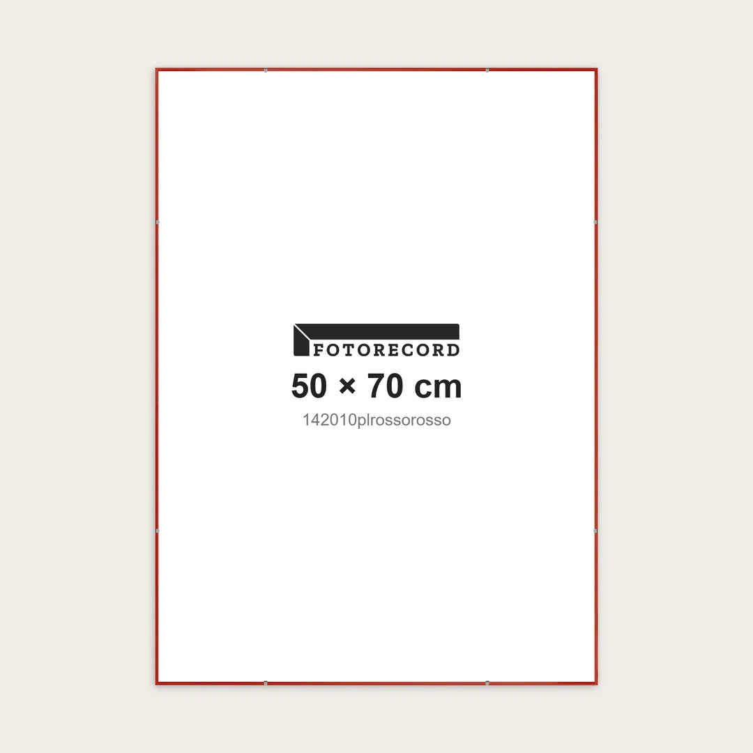 Kit Montatura a Giorno 50x70 cm — Rosso Lucido | 142010plrossorosso