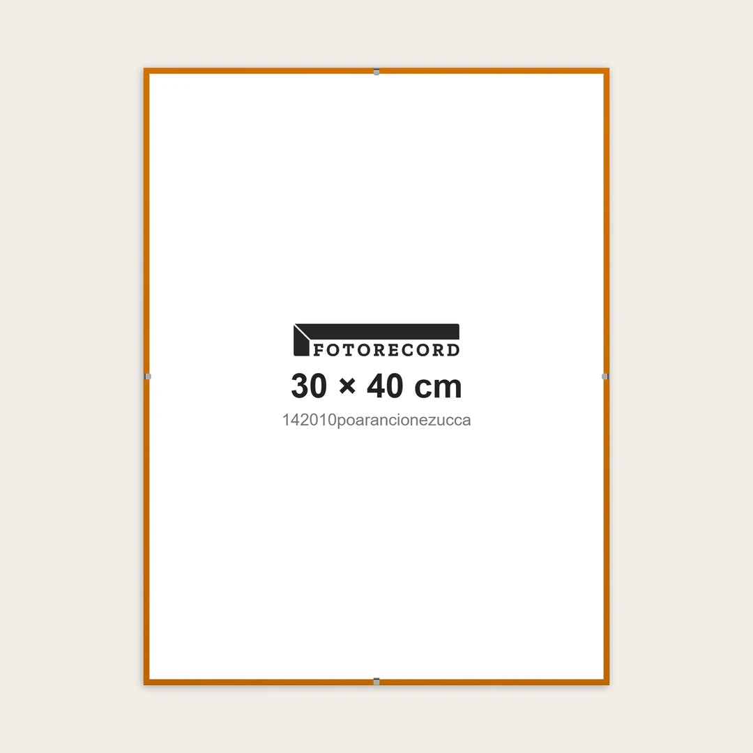 Kit Montatura a Giorno 30x40 cm — Arancione Opaco | 142010poarancionezucca