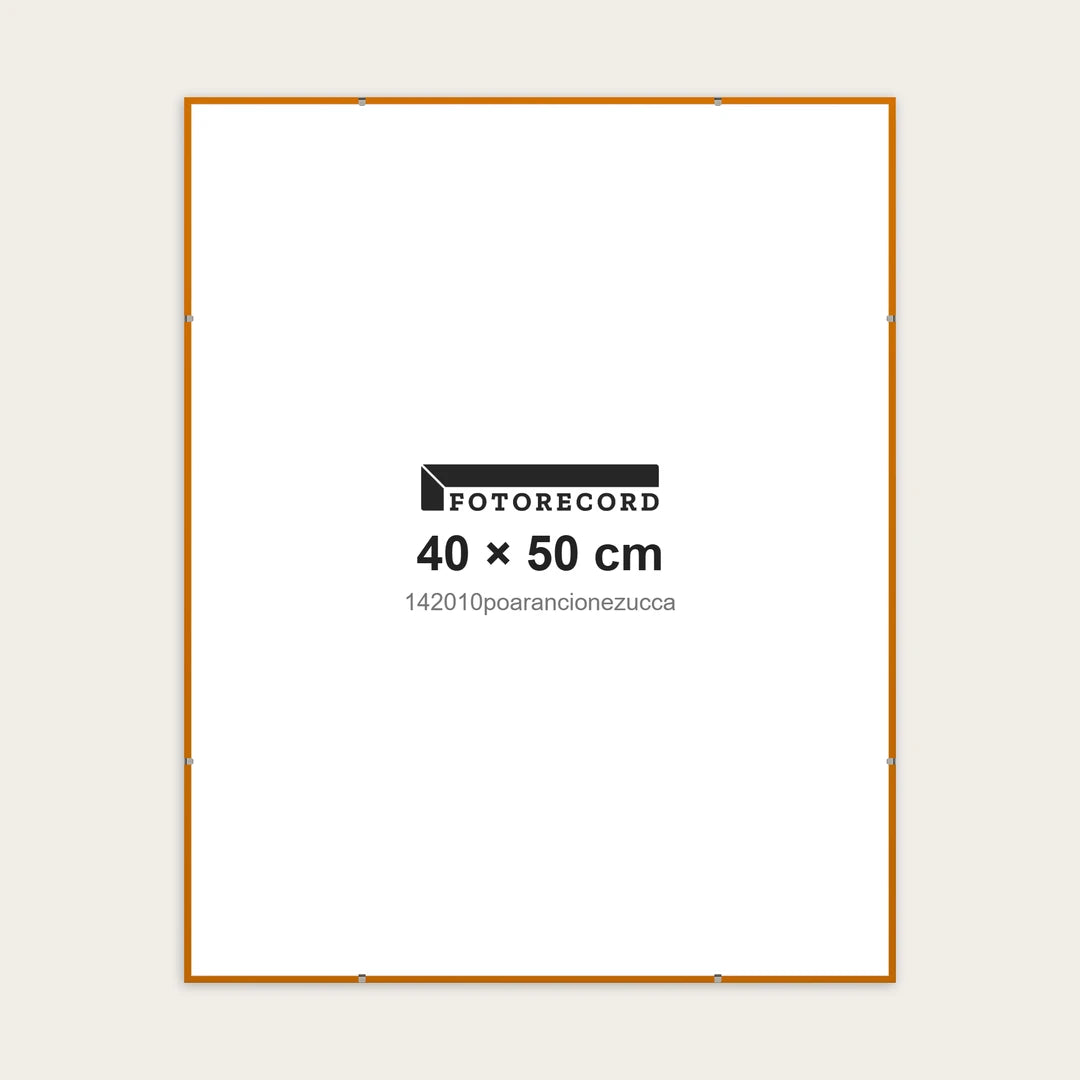 Kit Montatura a Giorno 40x50 cm — Arancione Opaco | 142010poarancionezucca