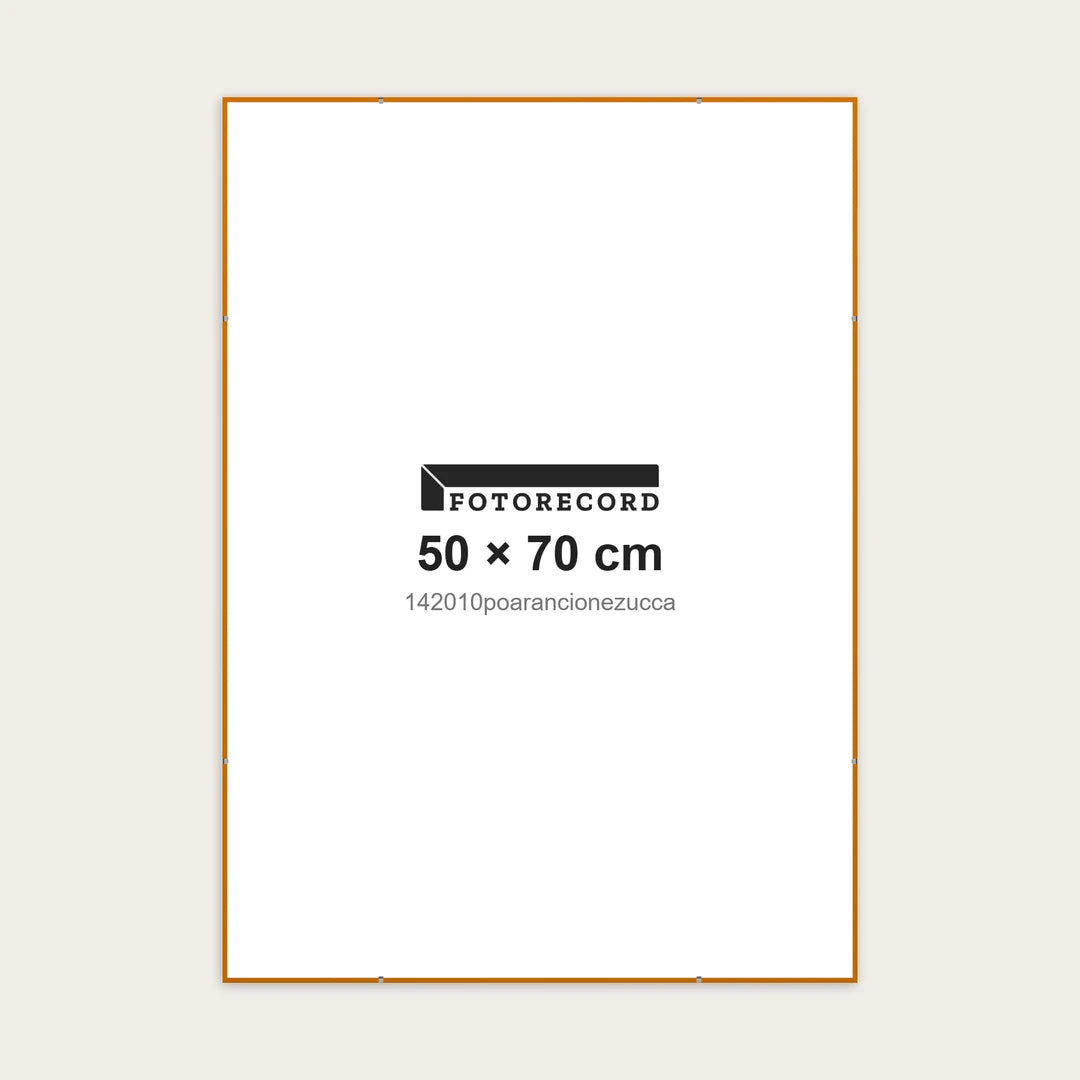Kit Montatura a Giorno 50x70 cm — Arancione Opaco | 142010poarancionezucca