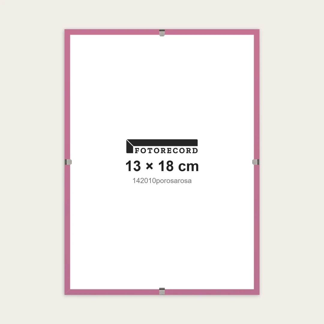 Kit Montatura a Giorno 13x18 cm — Rosa Opaco | 142010porosarosa