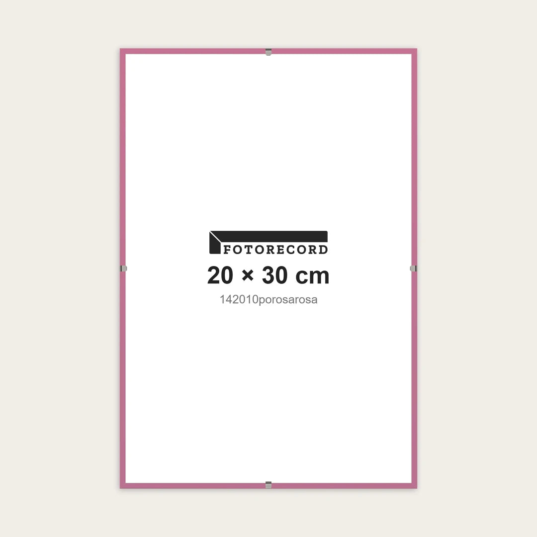 Kit Montatura a Giorno 20x30 cm — Rosa Opaco | 142010porosarosa