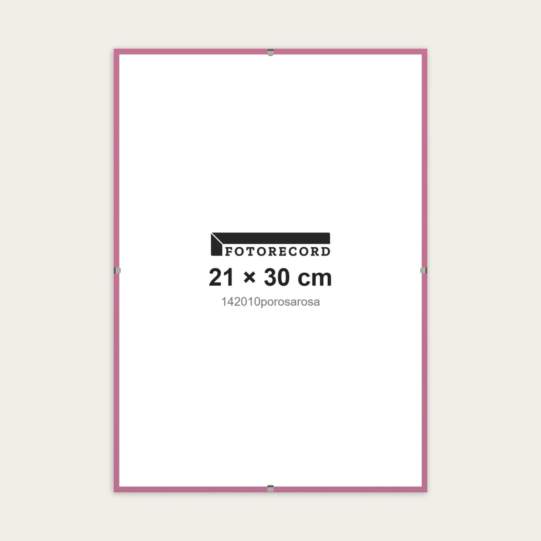 Kit Montatura a Giorno 21x30 cm — Rosa Opaco | 142010porosarosa