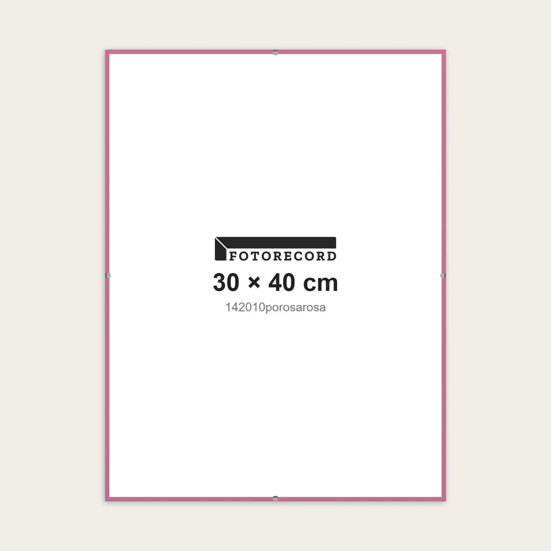 Kit Montatura a Giorno 30x40 cm — Rosa Opaco | 142010porosarosa
