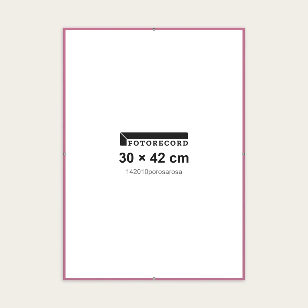 Kit Montatura a Giorno 30x42 cm — Rosa Opaco | 142010porosarosa