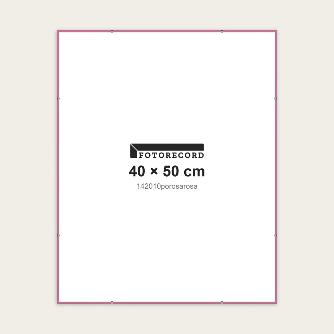 Kit Montatura a Giorno 40x50 cm — Rosa Opaco | 142010porosarosa