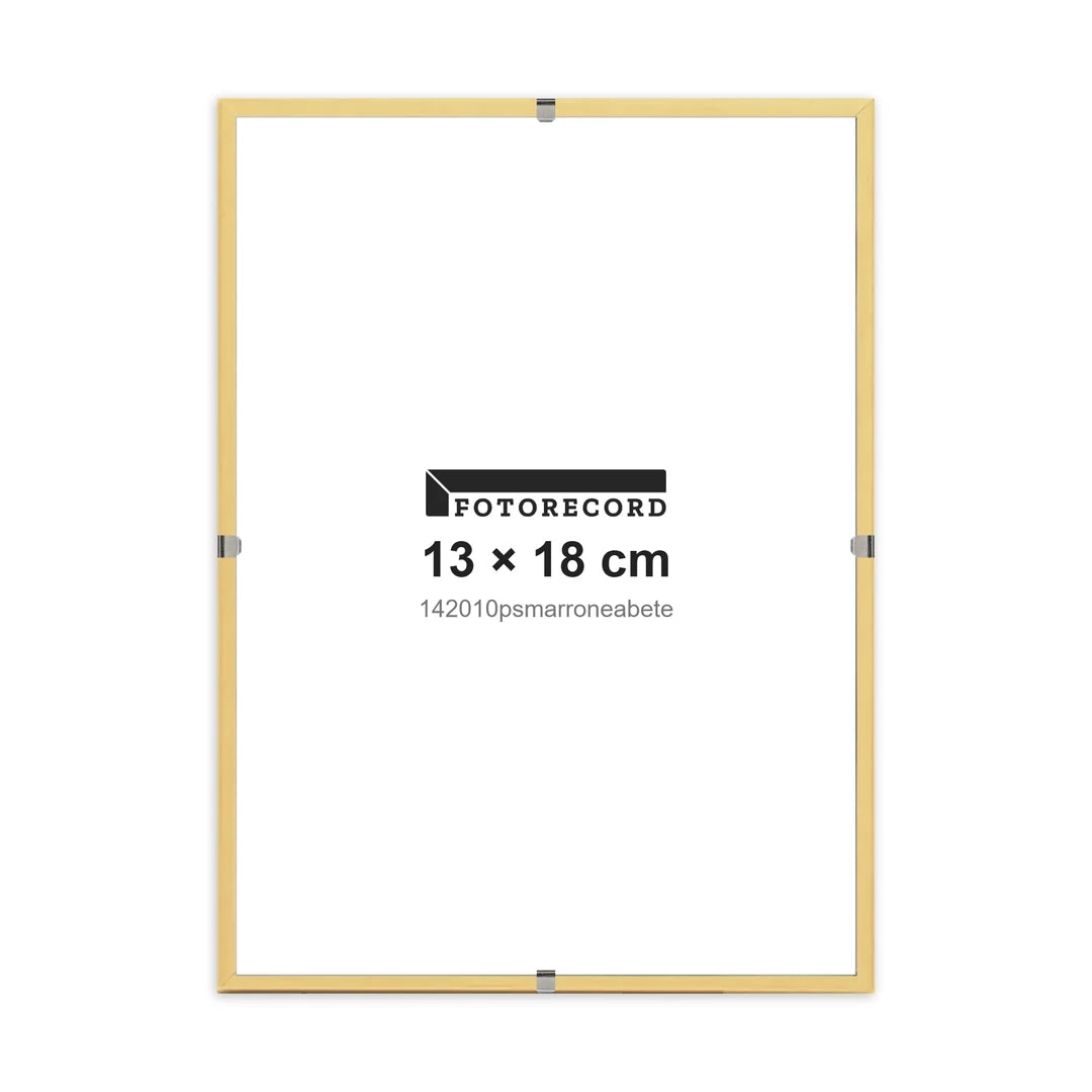 Montatura a giorno 13x18 cm — Marrone Satinata | 142010psmarroneabete