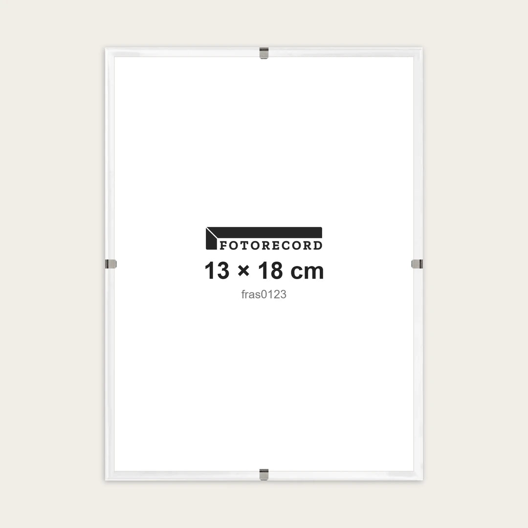 Kit Montatura a Giorno 13x18 cm — Bianco Lucido | fras0123