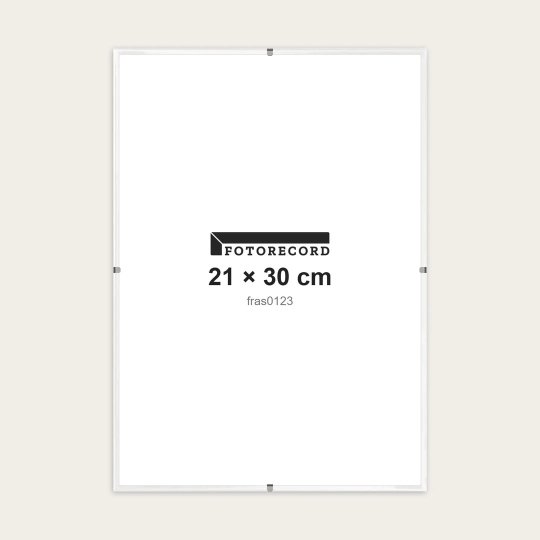 Kit Montatura a Giorno 21x30 cm — Bianco Lucido | fras0123