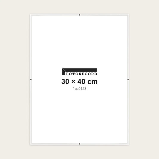 Kit Montatura a Giorno 30x40 cm — Bianco Lucido