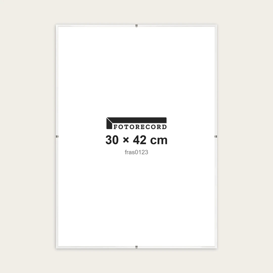Kit Montatura a Giorno 30x42 cm — Bianco Lucido | fras0123