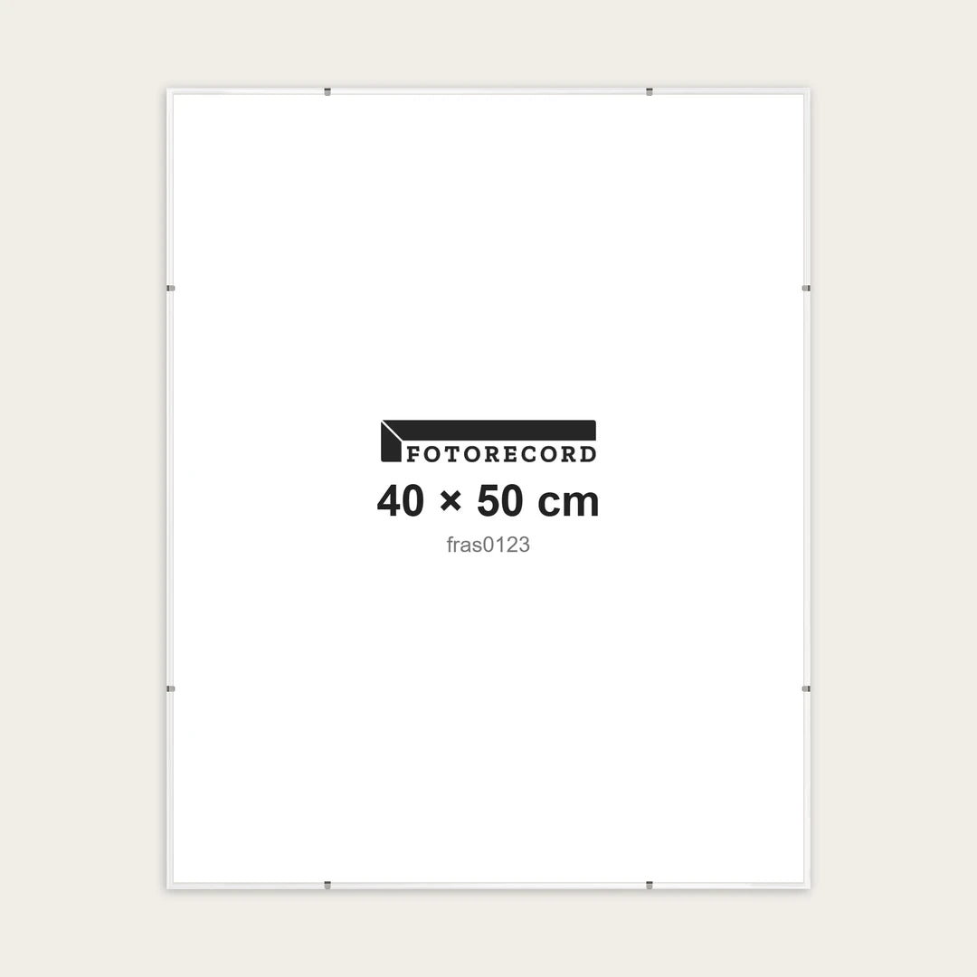 Kit Montatura a Giorno 40x50 cm — Bianco Lucido | fras0123