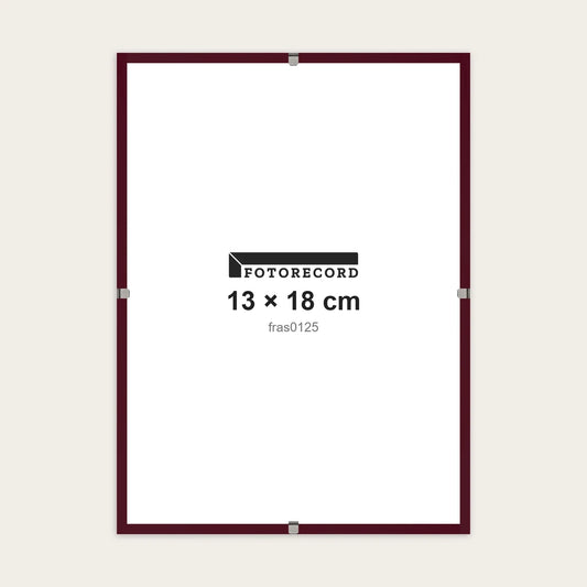 Kit Montatura a Giorno 13x18 cm — Bordeaux Lucido