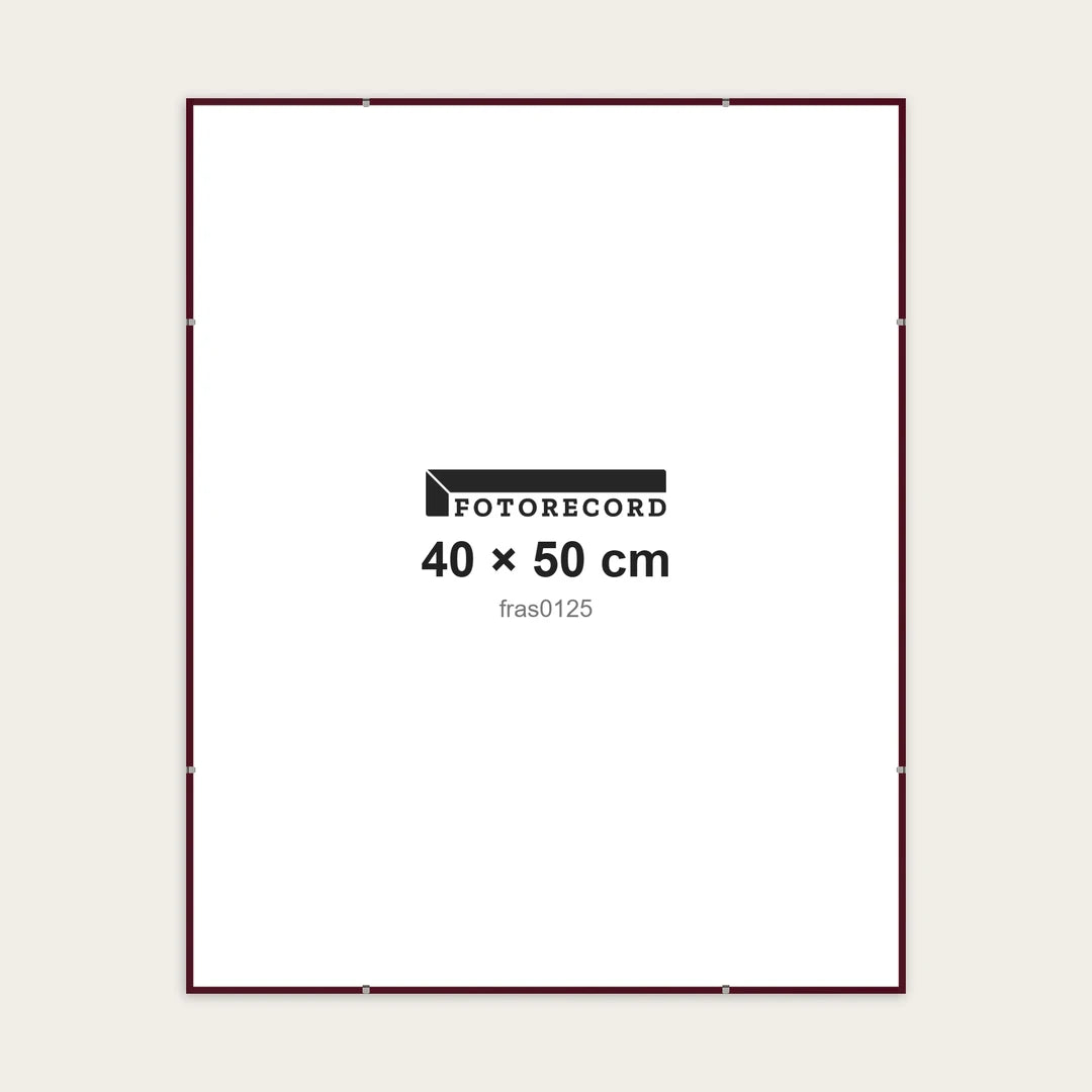 Kit Montatura a Giorno 40x50 cm — Bordeaux Lucido | fras0125