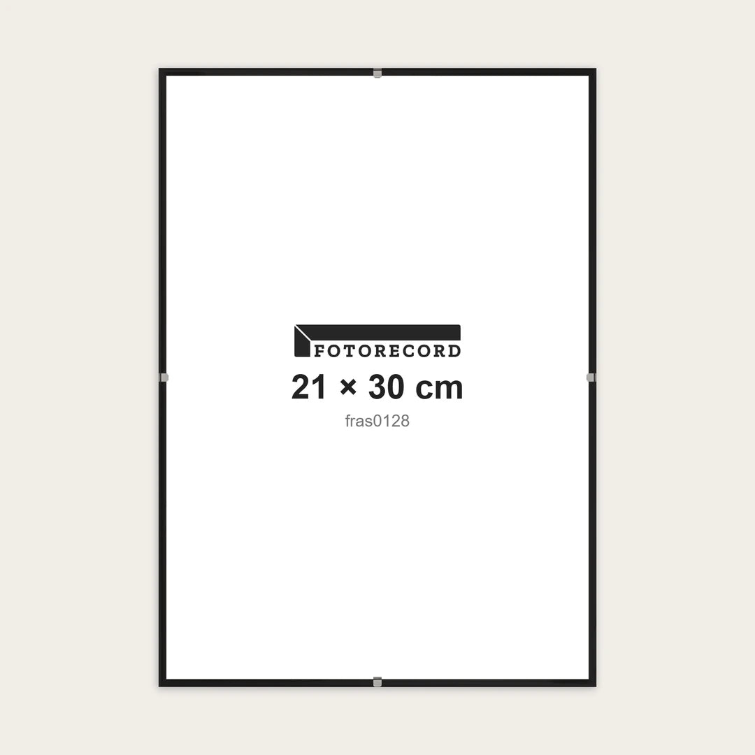 Kit Montatura a Giorno 21x30 cm — Nero Lucido | fras0128